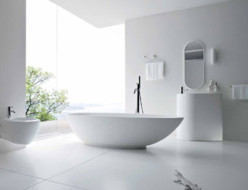 Bathroom plumbing installation
